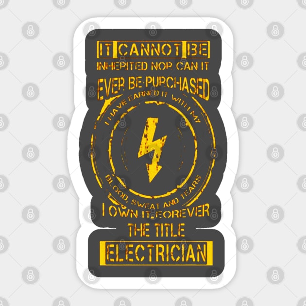 Electrician Sticker by hopeakorentoart